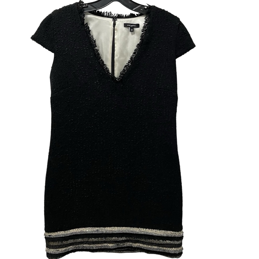 Axara Paris Black Tweed Dress